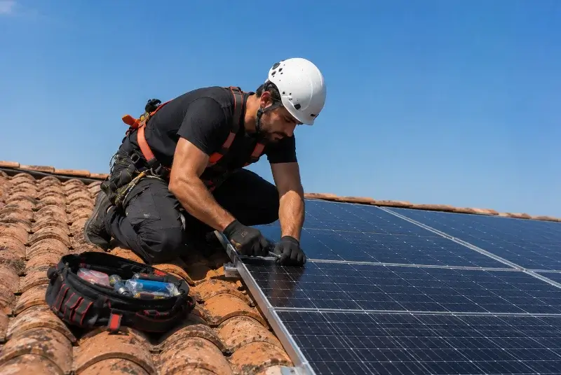 Maintenance et monitoring de panneaux solaires à Savigneux